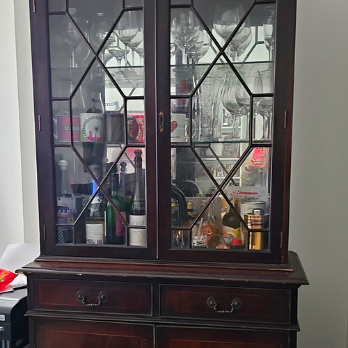 Brown wood glass - brown,
