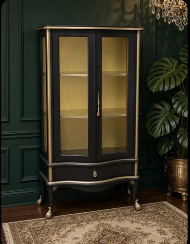 Tall display cabinet with - display,