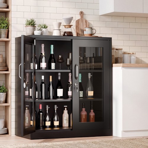 Display cabinets with glass - with,
