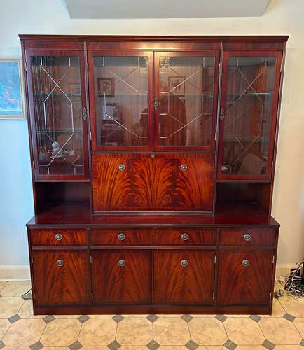 Solid mahogany wood glass - mahogany,