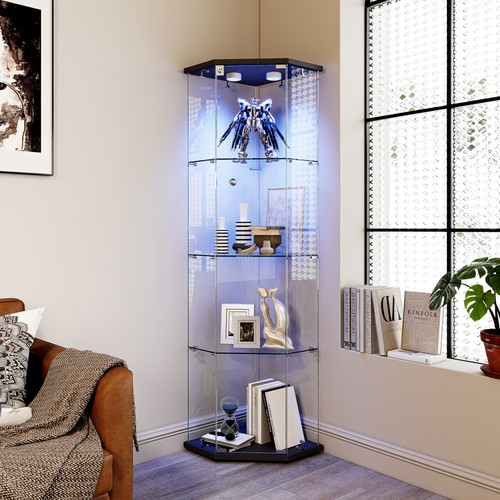 Glass display cabinet corner - cabinet,