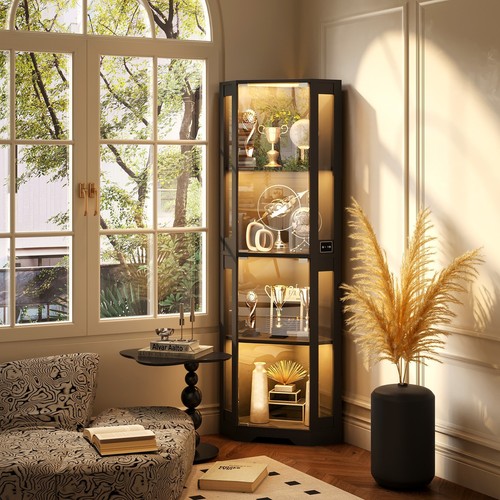 Brottar corner glass display - brottar,