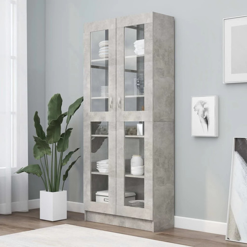 Modern wooden large vitrine - wooden,