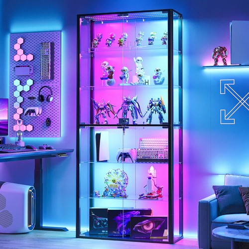 Tier glass display cabinet - 6-tier,