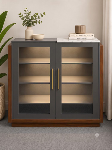 Led display cabinet with - led, glass