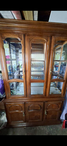 Brown wood glass - &, display