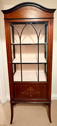 Edwardian mahogany display - edwardian,