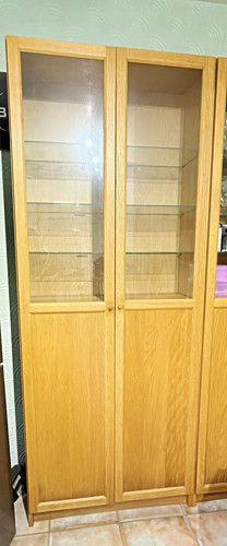 Title wooden display cabinet - display,