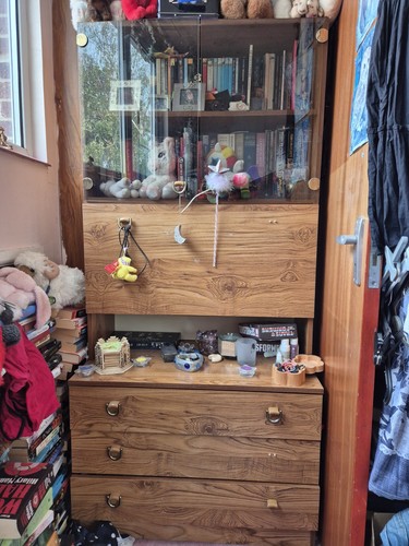 Vintage 1960s display - vintage, cabinet