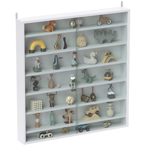 Six shelf display cabinet - shelf,