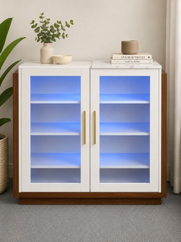 Led display cabinet with - led, glass