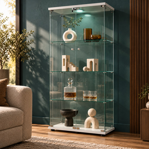 Glass display cabinet 5in - cabinet, 64.5in
