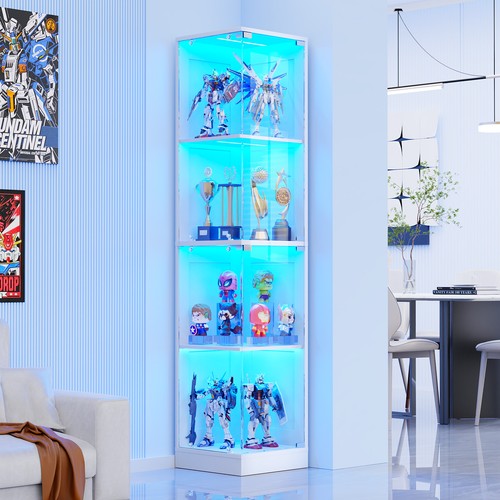 Tier corner glass display - glass,