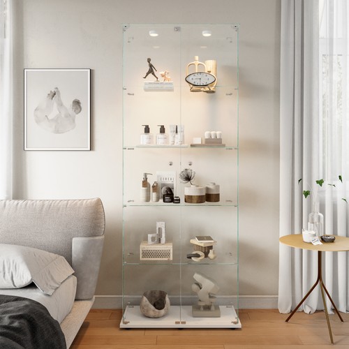 Display cabinet with - display, glass
