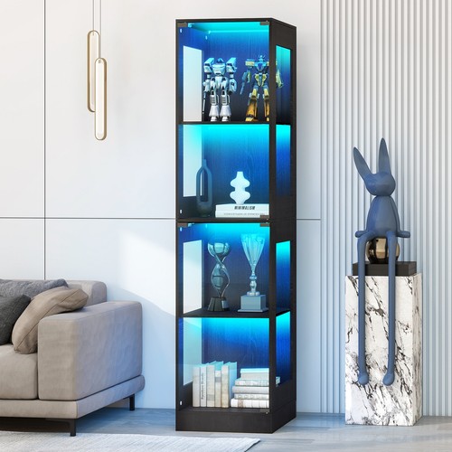 Display cabinet with - display, glass
