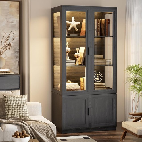 Display cabinet with - cabinet, glass