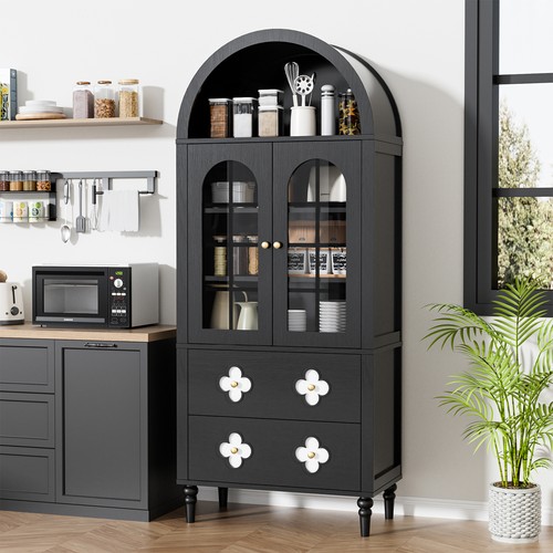 Sunyrisy black arched - black, 71"arched