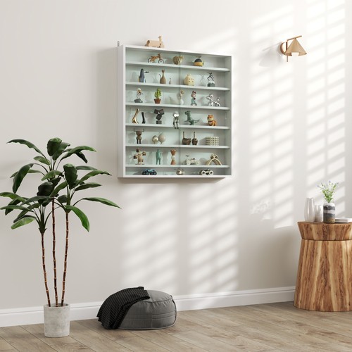 Six shelf display cabinet - shelf,