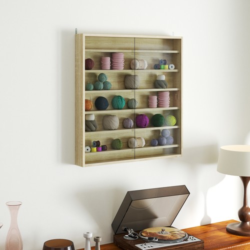 Six shelf display cabinet - six,