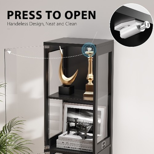 Glass display cabinet with - glass,