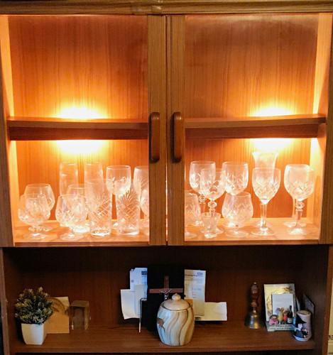 Wood glass display - wood,