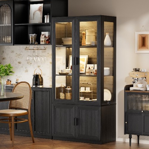 Farmhouse display cabinet - farmhouse, with