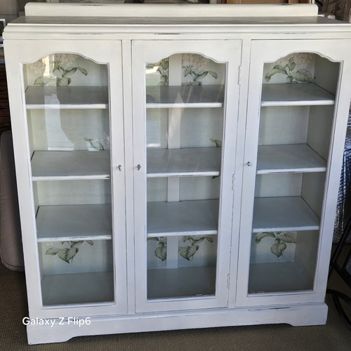 White wood glass - white, &