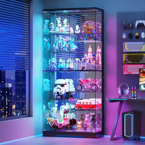 Glass display cabinet with - 71",