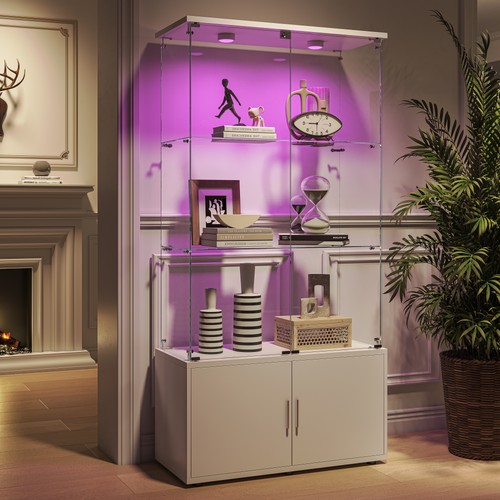 Glass display cabinet - display, led