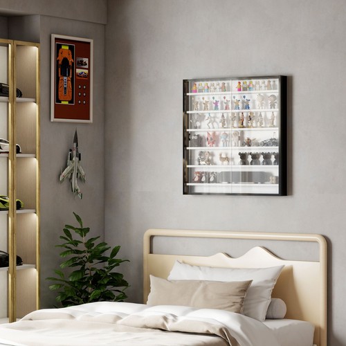 Six shelf display cabinet - six,